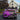 16 - 21 Honda Civic 10th Hatchback Digital LED Tail Lights Assembly With Sequential Turn SignalTail LightsRear view of a modified purple and black 10th - gen Honda Civic hatchback, centered on its custom digital LED tail lights. The smoked housings illuminate with a distinct, glowing pink - purple heart - shaped pattern, replacing standard red lenses. A sleek red LED light bar spans the spoiler above, while the heart - themed digital lights color - match the vehicle’s vibrant wrap, serving as th