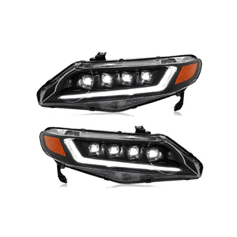 2006-2011 Honda Civic 8th Gen Sedan quad LED projector headlights product view