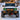 2021-2026 Ford Bronco LED Quad Projector Headlights Assembly — Pair — Green RGB headlights in snowy setting — H-BRO21-Q-RGB