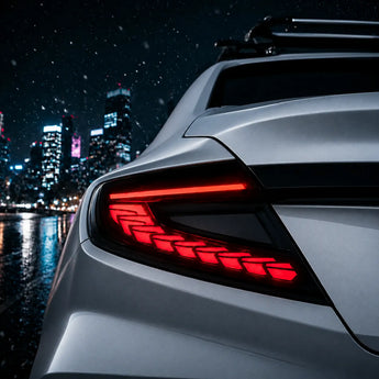 2022-2026 Subaru WRX VB Clear Red Dragon-Scale Sequential LED Tail Lights – Main Cover Shot