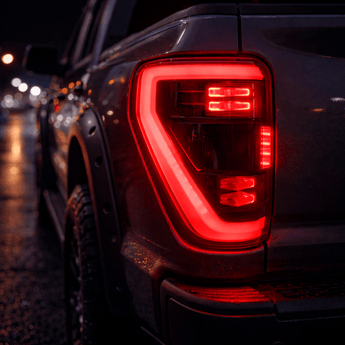 21 - 23 Ford F - 150 (High Trim Version) Smoked Red LED Tail Lights AssemblyTail Lights21 - 23 Ford F - 150 (High Trim Version) Smoked Red LED Tail Lights AssemblyFordFord F - 150 2021 - 2023 (High Trim Version)Smoked