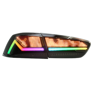Mitsubishi Lancer/evo 08-18 RGB Tail Lights - 30 Digital Patterns - Pair (Left+Right)