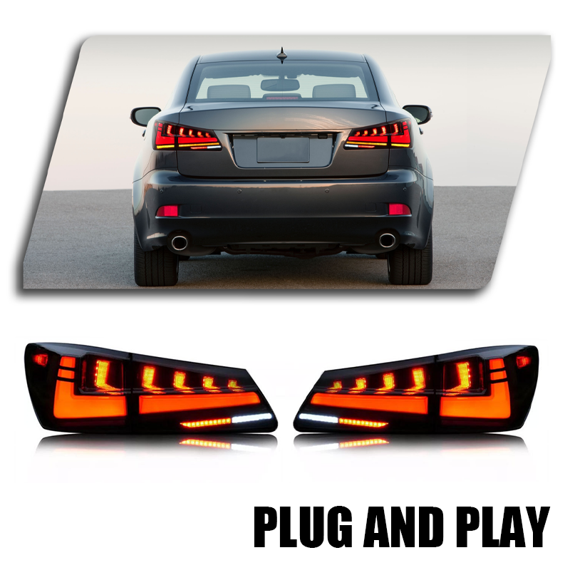 Lexus RGB Tail lights look on a car