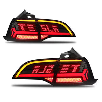 Tesla LED TAIL LIGHTS ON effect