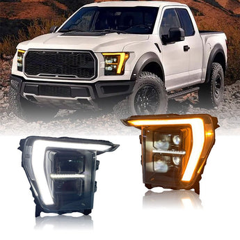 Ford F150 21 - 24 LED Headlights - Pair (Left+Right) - PrismBeamFord F150 21 - 24 LED Headlights - Pair (Left+Right)FordPrismBeamPrismBeam811-HMFord F150 LED headlights different light color effect