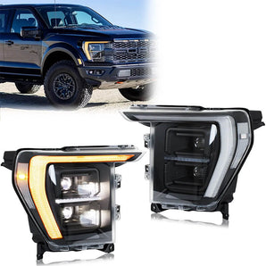 Ford F150 21-23 LED Headlights (Mid-range and high-end models）