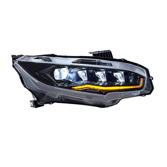 Honda civic rotaing 16-22 headlights light effect display