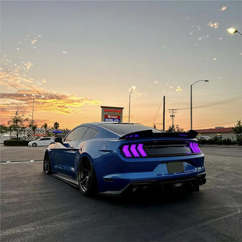 Ford Mustang 2015-2023 Tail lights purple color light effect