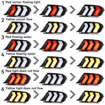 all dynamic effects of Ford Mustang 2015-2023 Tail lights