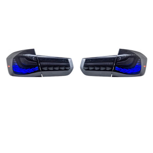 BMW F30 13-18 Double Dragon Scale Tail Light - Pair (Left+Right)