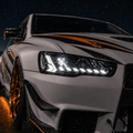 2008-2018 Mitsubishi Lancer / EVO LED Clear Projector Headlights Assembly With Sequential Turn Signal