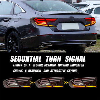 fishbone style Honda Accord Tail lights sequencial effect