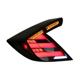 Honda Civic Hatchback 16 - 21 Smoked Tail lights - Pair (Left+Right) - PrismBeamHonda Civic Hatchback 16 - 21 Smoked Tail lights - Pair (Left+Right)HondaPrismBeamPrismBeam617-SRSmoke+RedHonda civic hatchback Tail lights on effect
