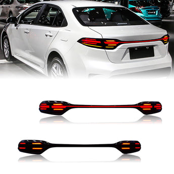 Toyota Levin led Tail lights look on a car