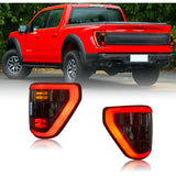 Ford LED Tail lights color effects in a car