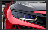 Honda civic rotaing 16-22 headlights purple light effect display