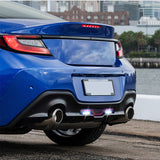 TOYOTA led Tail lights on from a side rear view