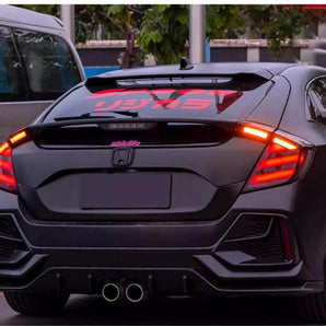 how Honda civic Tail lights looks like in a car