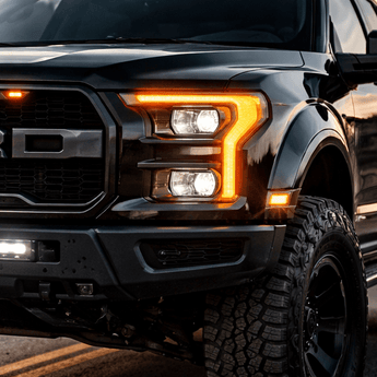 15 - 17 Ford F150 Clear White LED Projector Headlights Assembly With Sequential Turn SignalHeadlights15 - 17 Ford F150 Clear White LED Projector Headlights Assembly With Sequential Turn SignalClearFordFord F150 2015 - 2017