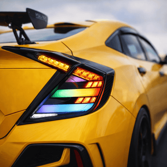16 - 21 Honda Civic 10th Sedan RGB Halo LED Tail Lights Assembly With Sequential Turn SignalTail Lights16 - 21 Honda Civic 10th Sedan RGB Halo LED Tail Lights Assembly With Sequential Turn Signal2016 - 2021 - Honda - Civic - fqsr - 17717489223HondaHonda Civic 10th Sedan