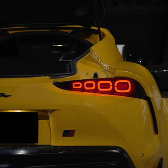 display of Toyota Supra LED Tail lights EFFECT