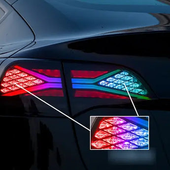 Tesla led brake light signal