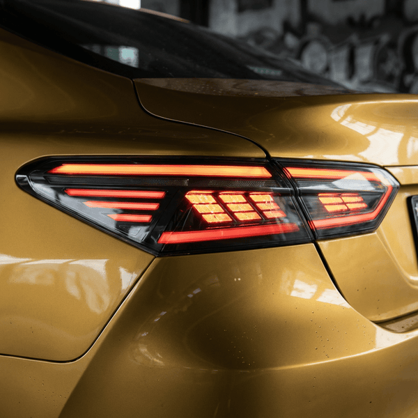 18 - 23 Toyota Camry Clear Red Rectilinear Halo LED Tail Lights Assembly With Sequential Turn SignalTail Lights18 - 23 Toyota Camry Clear Red Rectilinear Halo LED Tail Lights Assembly With Sequential Turn Signal2018 - 2023 - Toyota - Camry - fqsr - 17717485465Sedan/FamilySequential