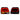 1998-2007 Toyota Land Cruiser 100 Red White LED Tail Lights Assembly With Sequential Turn Signal