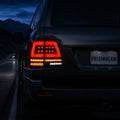1998-2007 Toyota Land Cruiser 100 Red White LED Tail Lights Assembly With Sequential Turn Signal