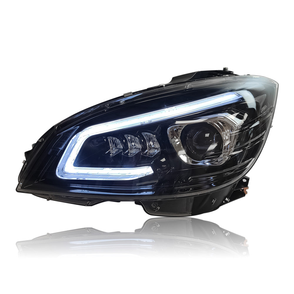 Benz C-class LED headlights