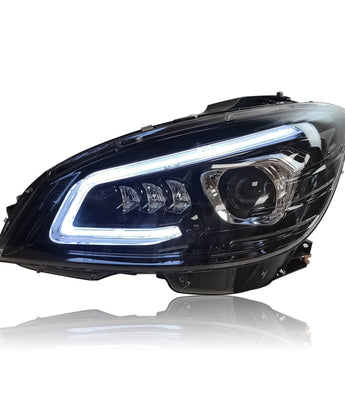 Benz C-class LED headlights