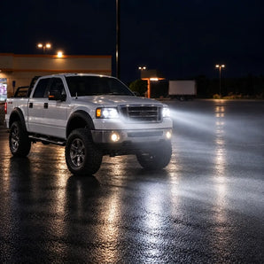 2004-2008 Ford F-150 & 2006-2008 Lincoln Mark LT Clear LED Dual Projector Headlights Assembly With Sequential Turn Signal