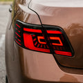 2007-2011 Toyota Camry C-Blade Smoked Red LED Tail Lights Assembly With Sequential Turn Signal