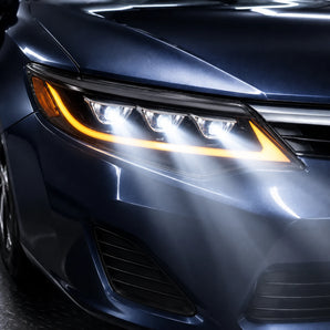 2012-2014 Toyota Camry Blade Matrix Amber LED Headlights Assembly With Sequential Turn Signal