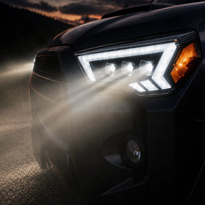 2014-2024 Toyota 4Runner Triple Projector LED Headlights Assembly With Switchback DRL