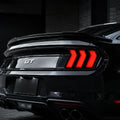 2015-2023 Ford Mustang S550 5-Mode Euro Shelby Style Clear White LED Tail Lights Assembly With Sequential Turn Signal