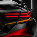 2018-2022 Honda Accord Sedan Fishbone Smoked Red LED Tail Lights Assembly
