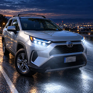 2019-2025 Toyota RAV4 Triple Projector LED Headlights Assembly With Sequential Turn Signal