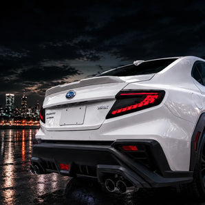 2022-2026 Subaru WRX VB Clear White Dragon-Scale Sequential LED Tail Lights Assembly