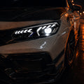 2022-2026 Honda Civic 11th Gen Clear White LED Projector Headlights Assembly With Sequential Turn Signal
