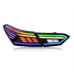 Suitable for Toyota Camry 18-21 Rectilinear RGB Tail lights