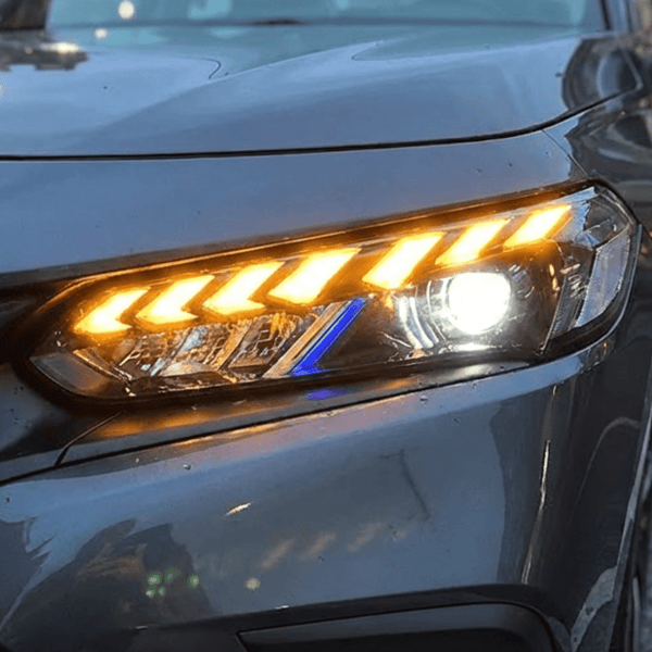 22 - 26 Honda Civic 11th Sedan Clear LED Projector Headlights Assembly With Sequential Turn SignalHeadlights22 - 26 Honda Civic 11th Sedan Clear LED Projector Headlights Assembly With Sequential Turn Signal2022 - 2026 - Honda - Civic - fqsr - 17717498340AmberClear