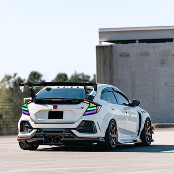 Honda civic hatchback Tail lights looks with RGB effect on