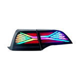 Tesla rgb led tail lights on