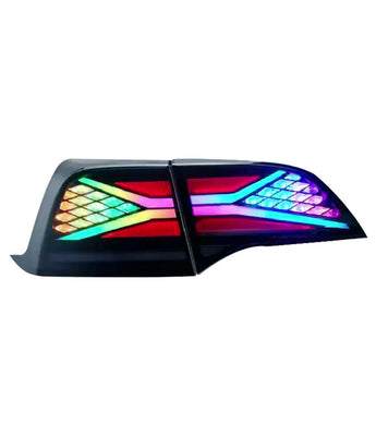 Tesla rgb led tail lights on