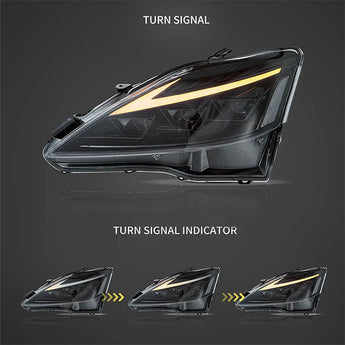 Lexus headlights turn signal on process