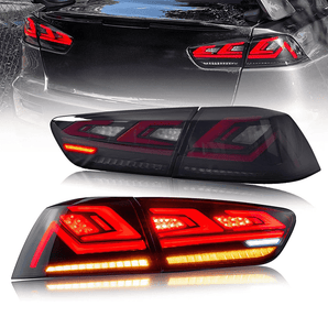 Mitsubishi Lancer/EVO 08 - 18 Tail Lights - Pair (Left+Right) - PrismBeamMitsubishi Lancer/EVO 08 - 18 Tail Lights - Pair (Left+Right)MitsubishiPrismBeamPrismBeam638-SSmoked red StripesMitsubishi Lancer/EVO 08 - 18 Tail Lights - Pair (Left+Right)