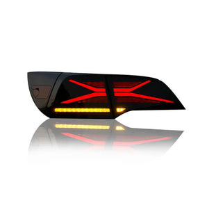 Tesla rgb led tail lights on