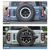 Ford Bronco Off-road 21-23 tail lights look on a car