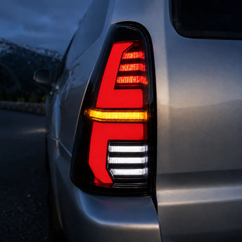 2003-2009 Toyota 4Runner smoked halo LED tail light assembly rear view